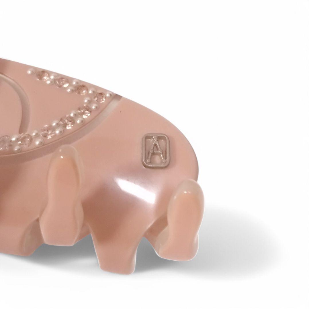 ALEXANDRE DE PARIS　ヘアクリップ L　リボン　ピンク