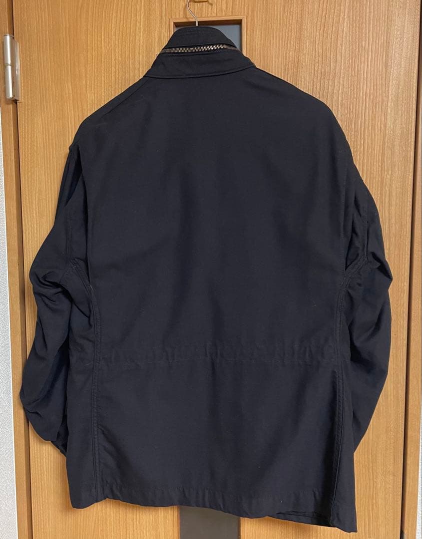実物 M-65フィールドジャケット 黒染め M/S ディープブラック染め
