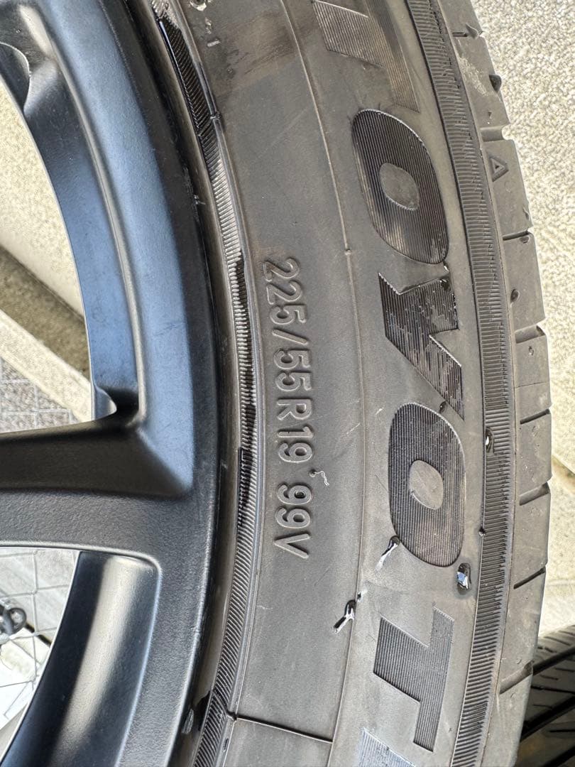 篠*一様 マツダRX-8 純正19inchオフセット8J+47 TOYO225/