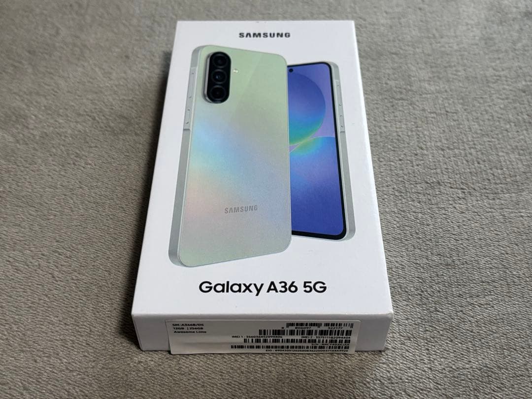 スマートフォン本体 Samsung Galaxy A36 5G 256GB Awesome Lime