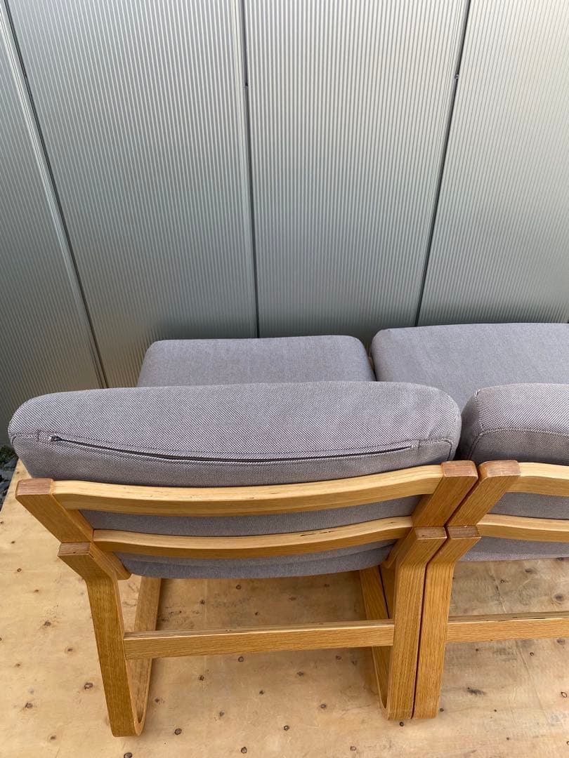 無印良品　リビングでもダイニングでもつかえるソファチェア・オーク材　1脚