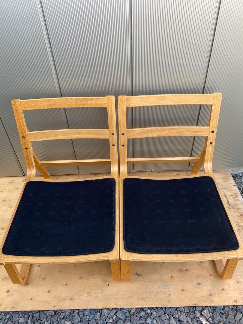 無印良品　リビングでもダイニングでもつかえるソファチェア・オーク材　1脚