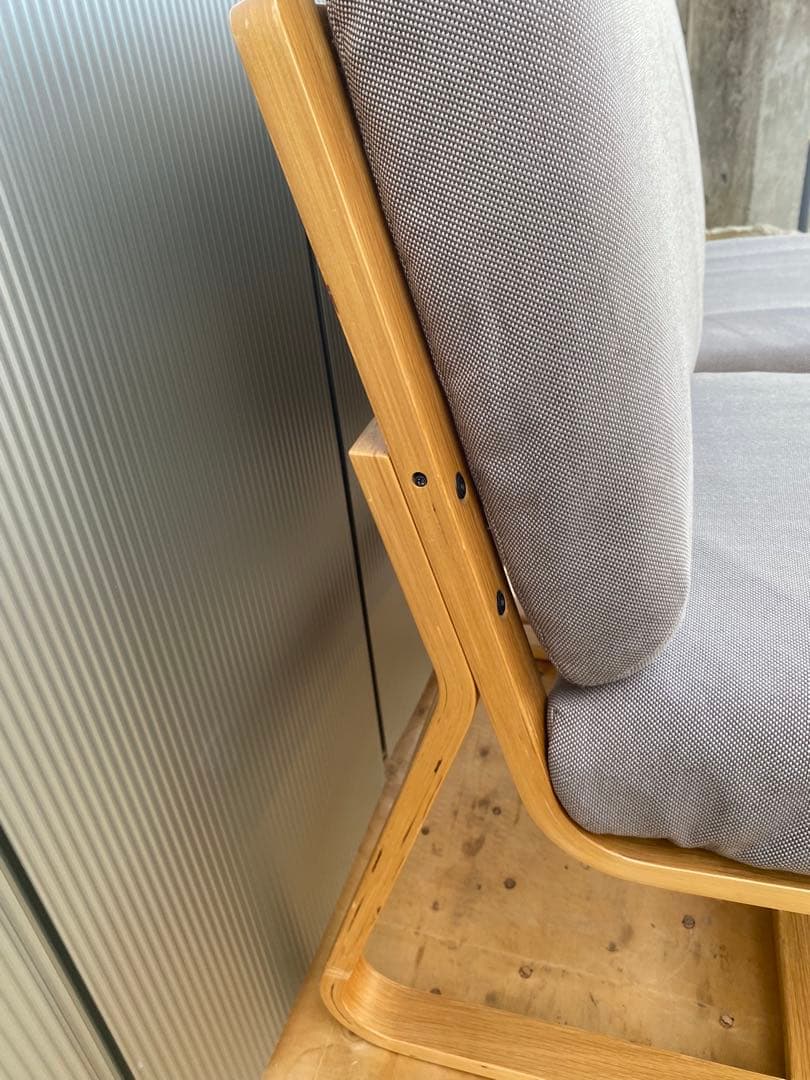 無印良品　リビングでもダイニングでもつかえるソファチェア・オーク材　1脚