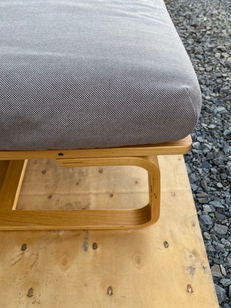 無印良品　リビングでもダイニングでもつかえるソファチェア・オーク材　1脚