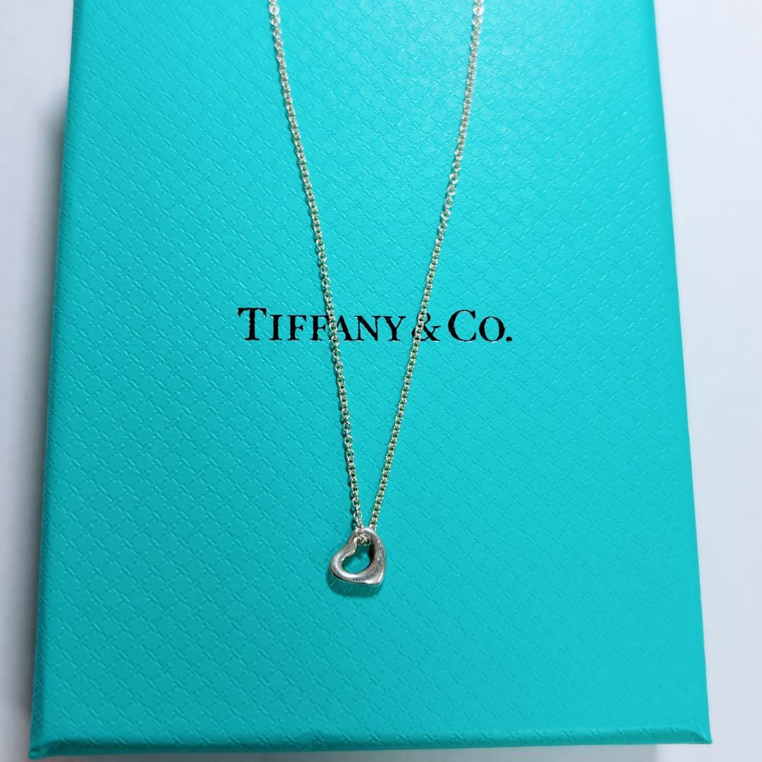 2025.5月購入 保証書付き‼️ティファニー オープンハート ネックレス 7mm