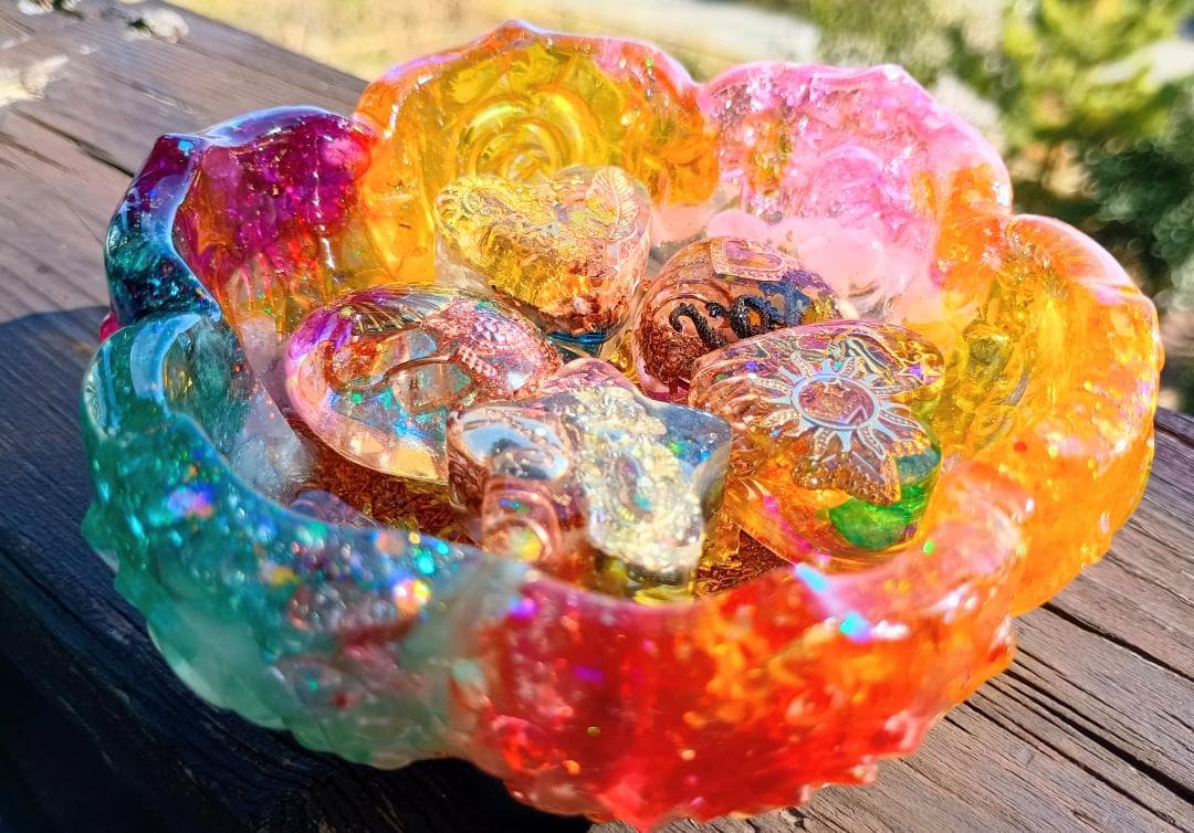 大きなお花型❀JEWELRY⭐オルゴナイト⭐十六夜♡美月✨さま♥️おまとめ専用