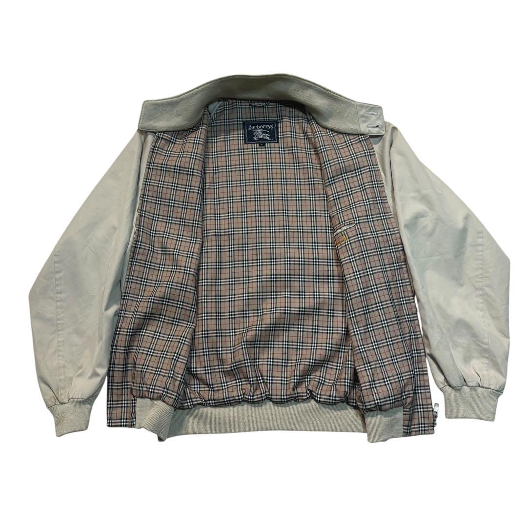 90s バーバリー ノバチェック ハリントンジャケット スイングトップ