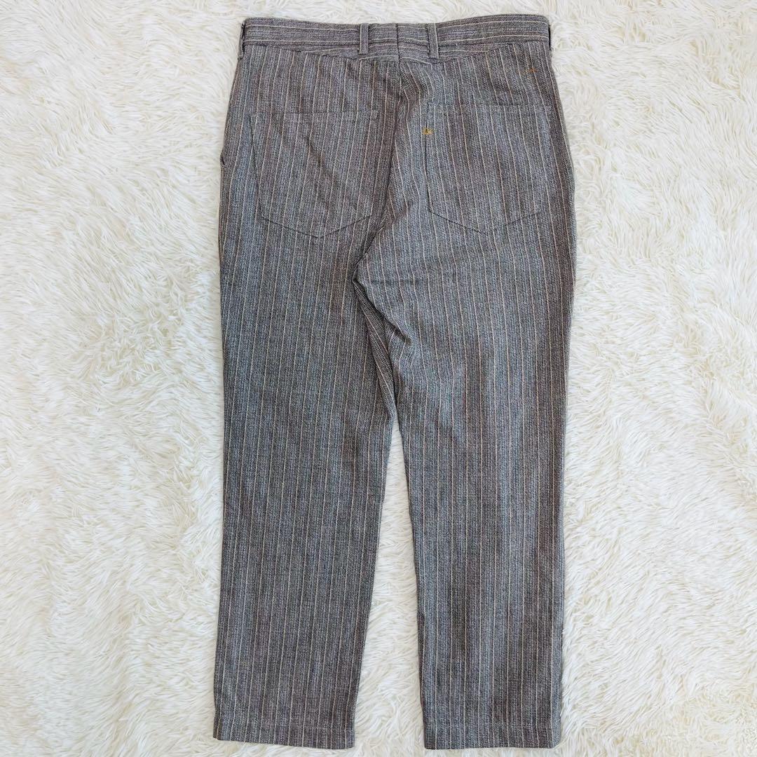 近年 45r コットンツイードの908みゆきパンツ チェックパンツ　グレー　現行