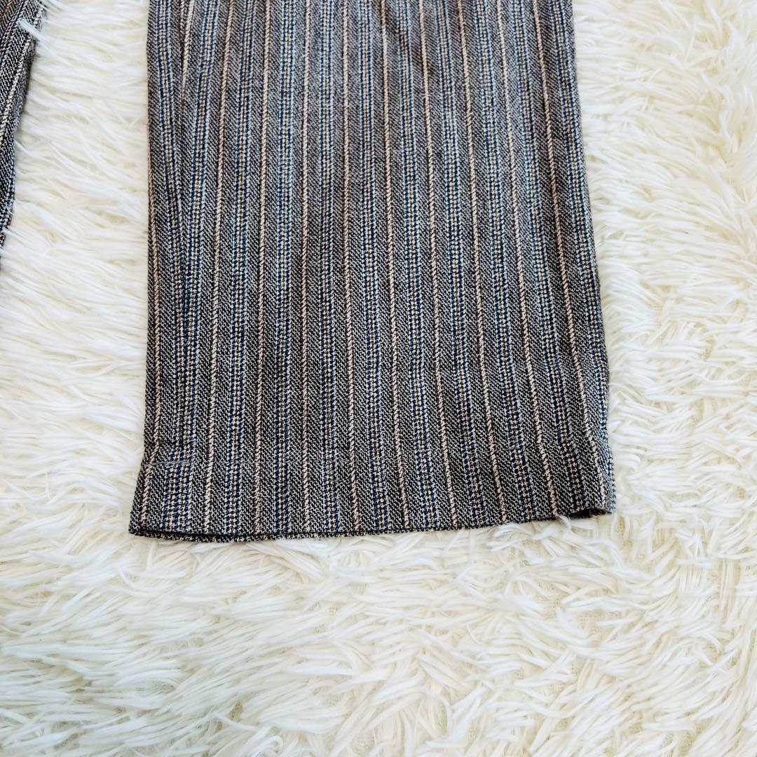 近年 45r コットンツイードの908みゆきパンツ チェックパンツ　グレー　現行