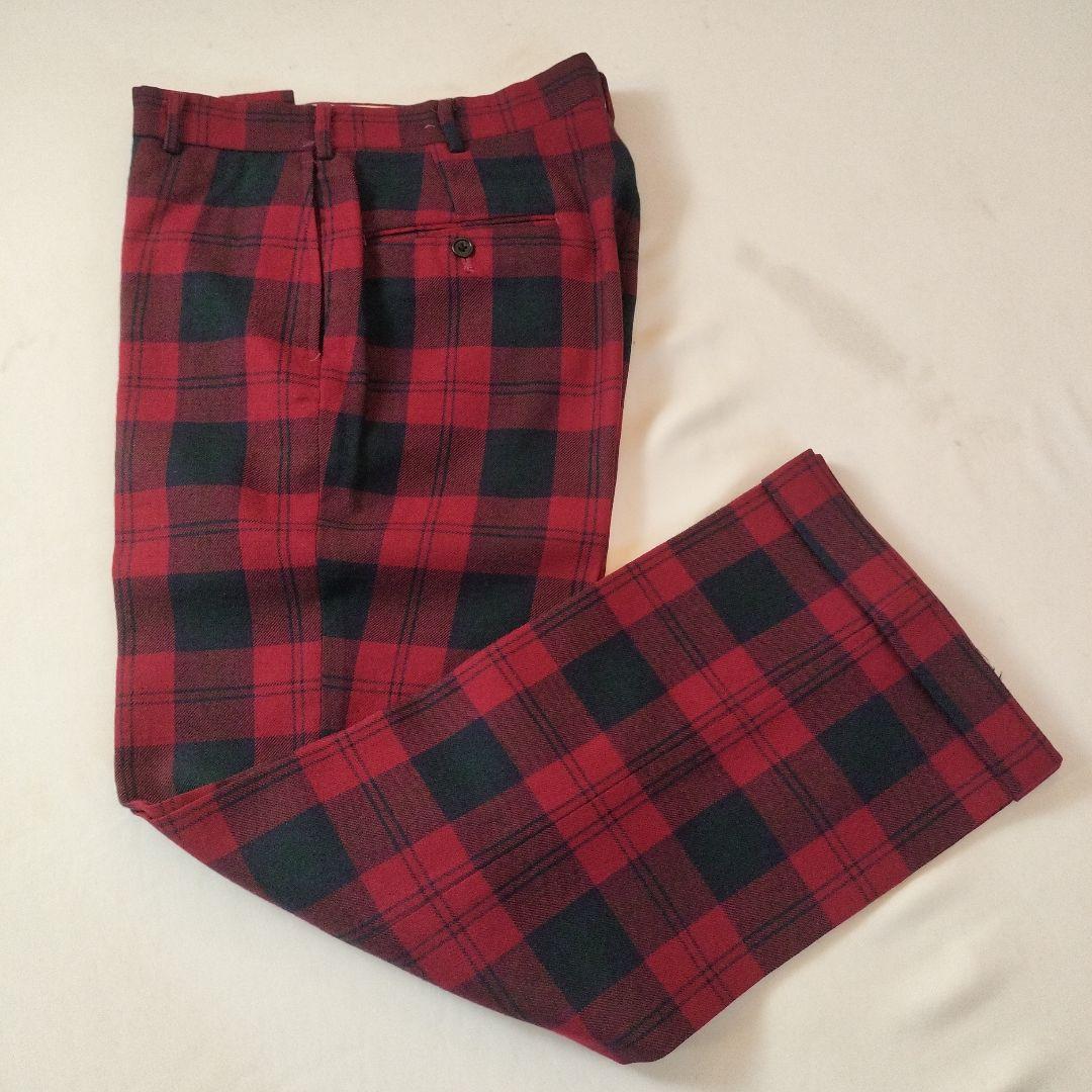 ビンテージ 　エーボンハウス タータンチェック スラックスパンツ　ラルフローレン