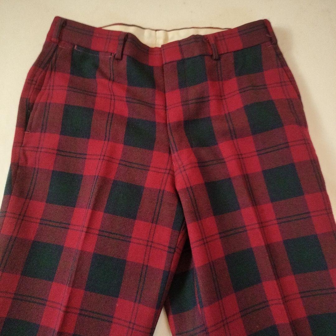 ビンテージ 　エーボンハウス タータンチェック スラックスパンツ　ラルフローレン
