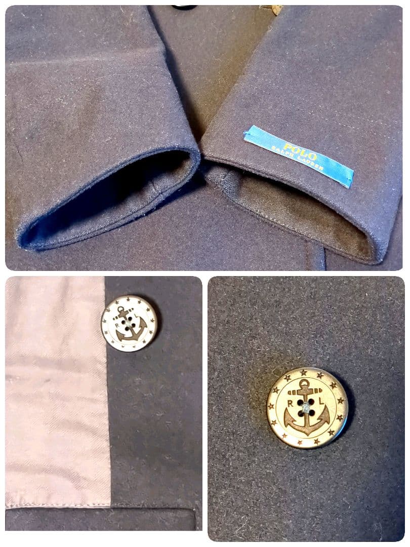 極美品✨️　現行タグ　ポロラルフローレン　ピーコート　ネイビー　ナポレオンコート