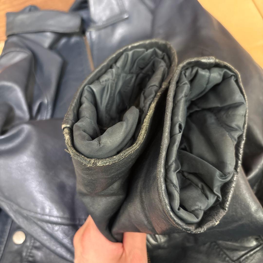 フランス軍　パイロット　レザージャケット ミリタリージャケット