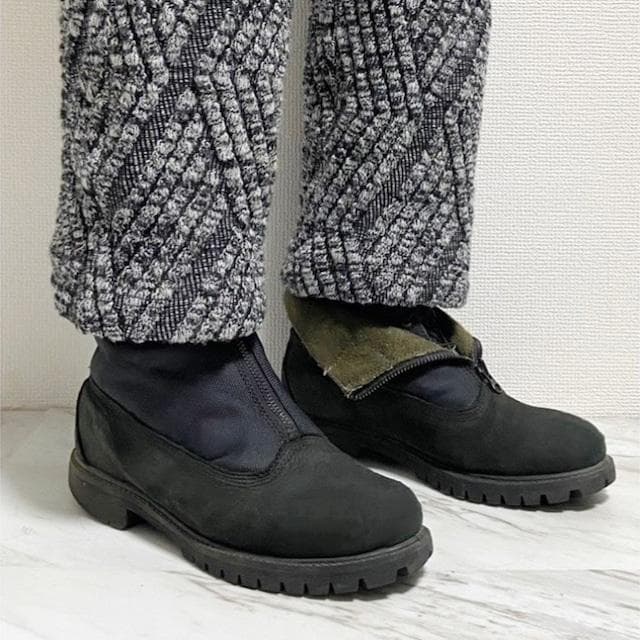 00s〜 timberland × woolrich ジップアップ ブーツ
