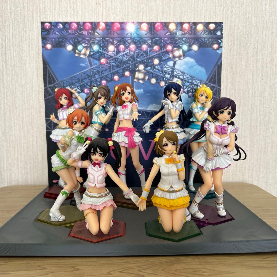 d*4様 ラブライブ First Fan Book フィギュア 全員 ステージ風