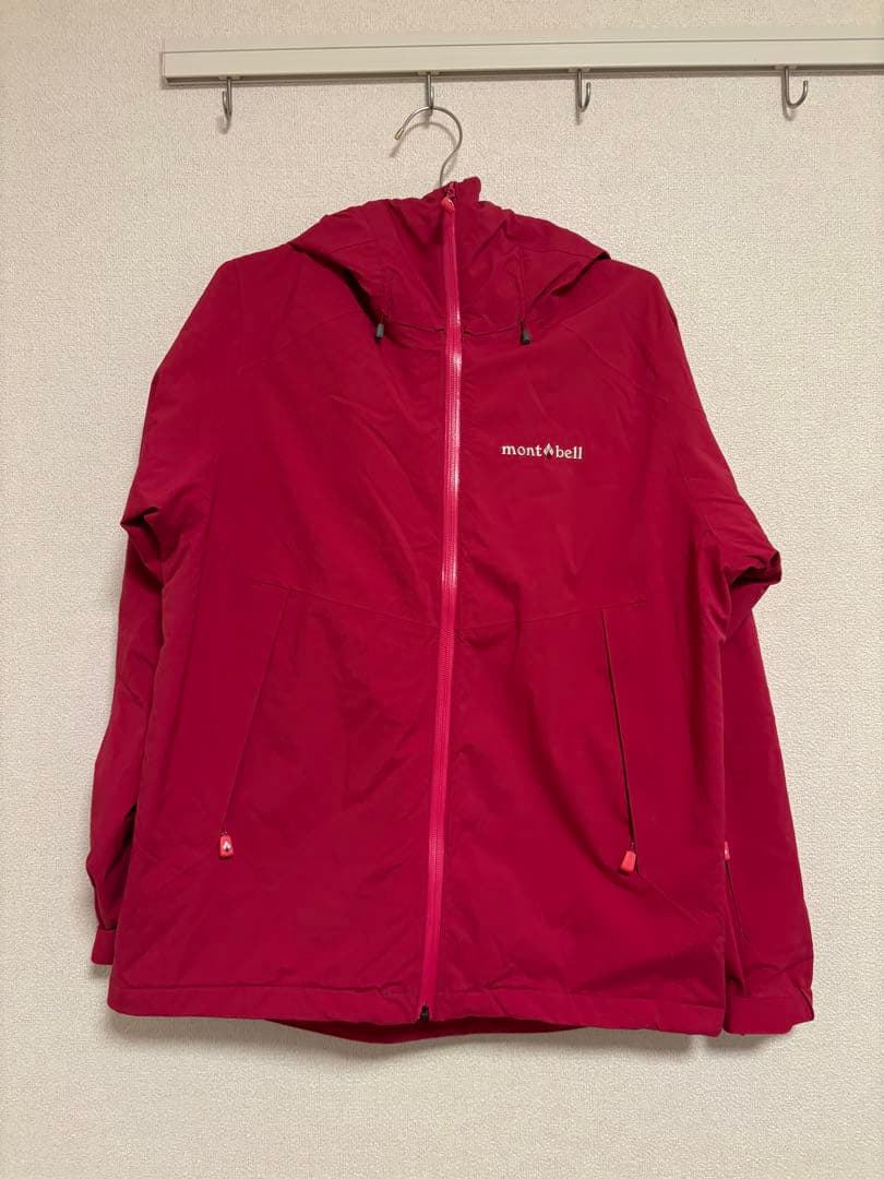 mont-bell パウダーステップパウダー　ピンク　赤