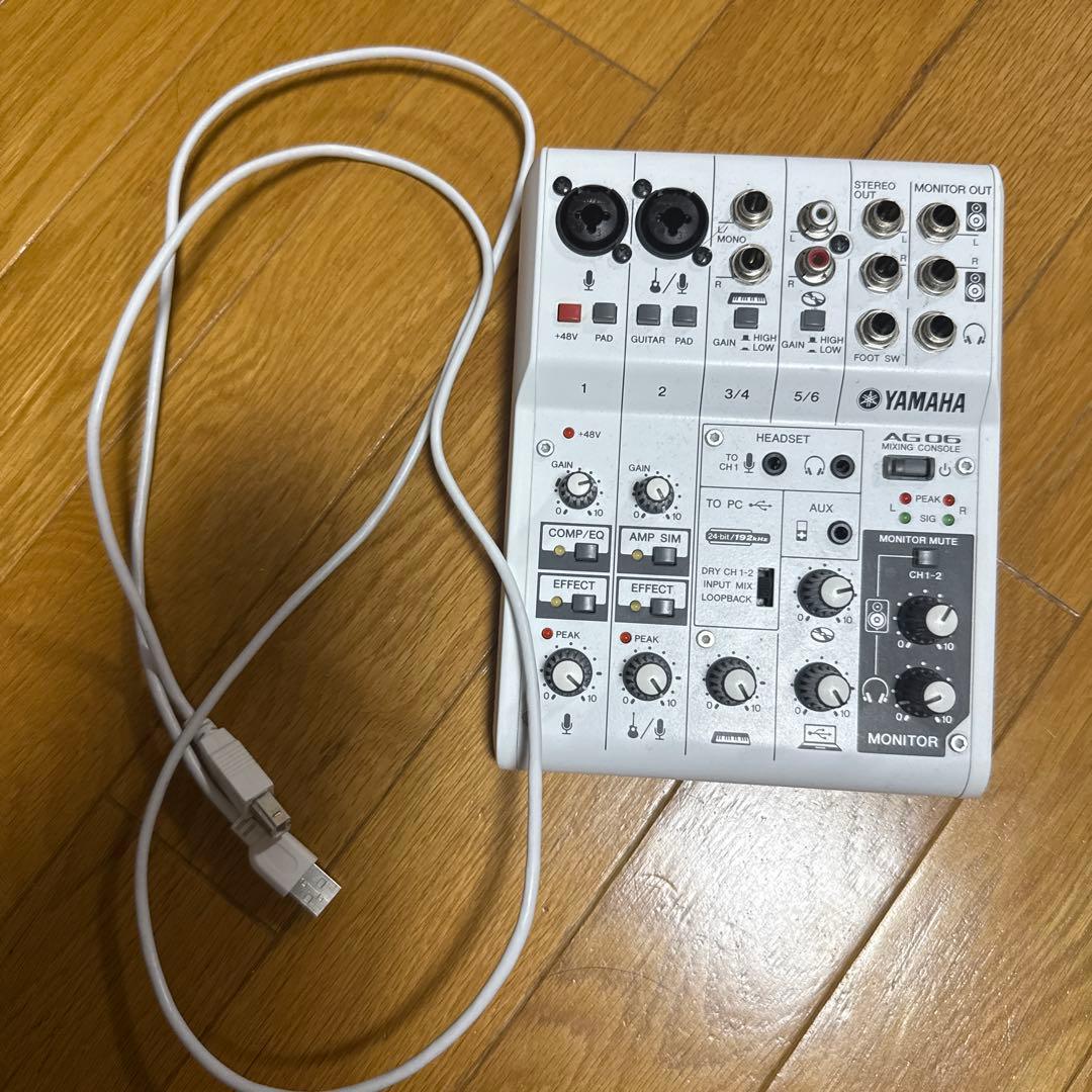 Yamaha AG06 USBオーディオインターフェイス