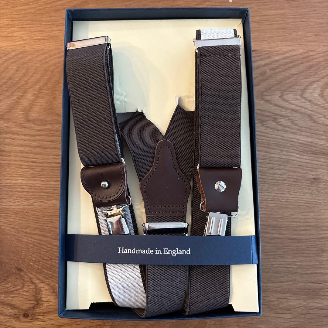 アルバートサーストンサスペンダー ブラウン