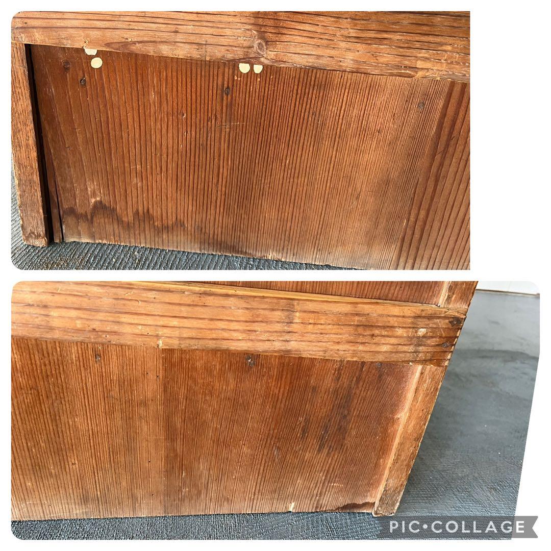 ゆらゆらガラス レトロ 本棚 古民家 古家具 古民具 古道具